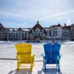 A view of a relaxing area at Blue Mountain, Ontario.